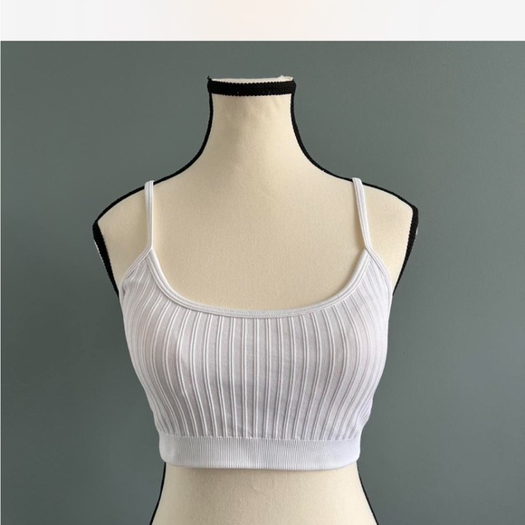 Aerie white Ribbed bralette - Picture 3 of 6